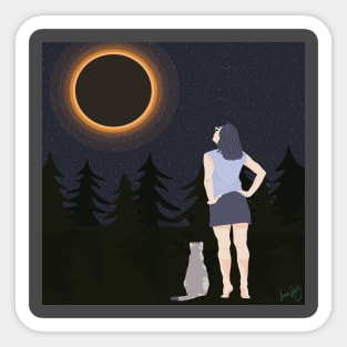 Solar Eclipse Sticker